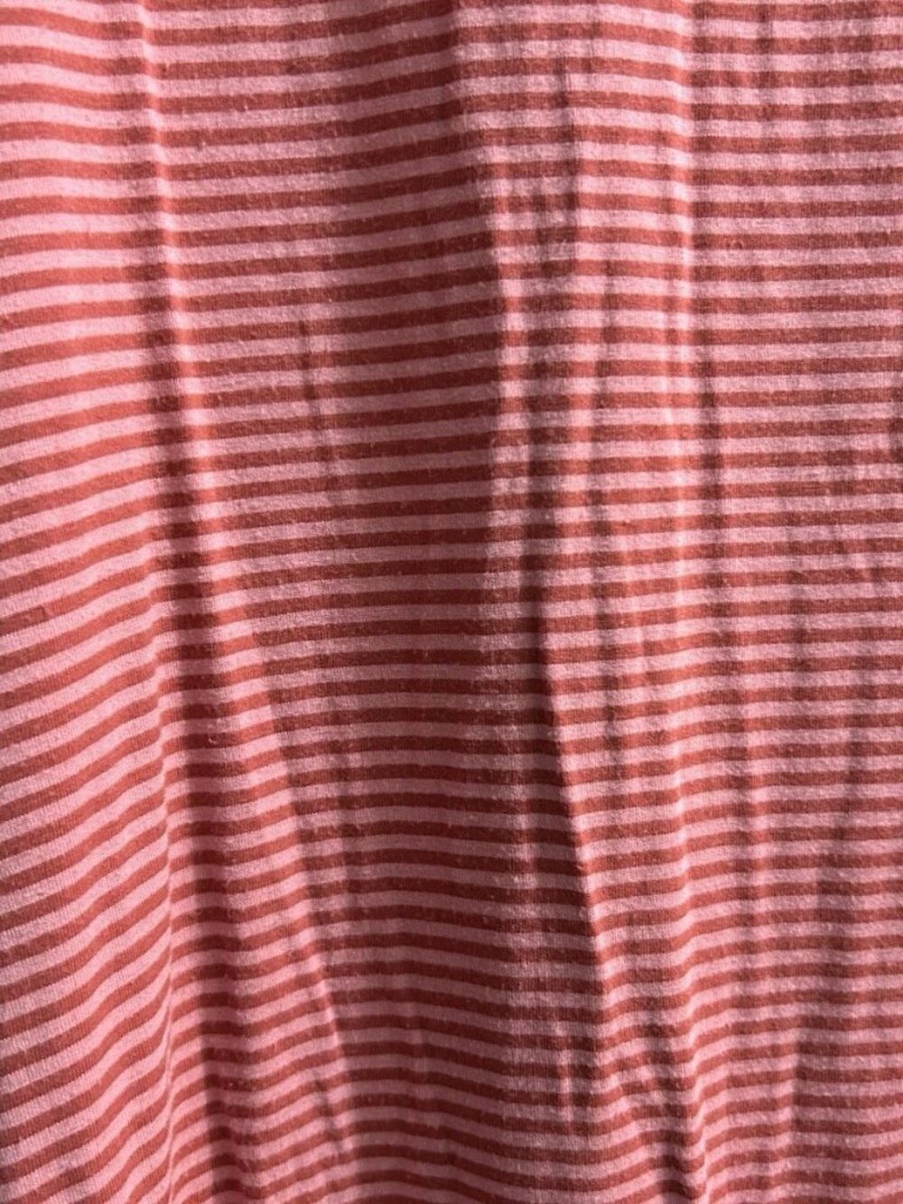 Gap Red and Pink Striped Casual Dress Size Large